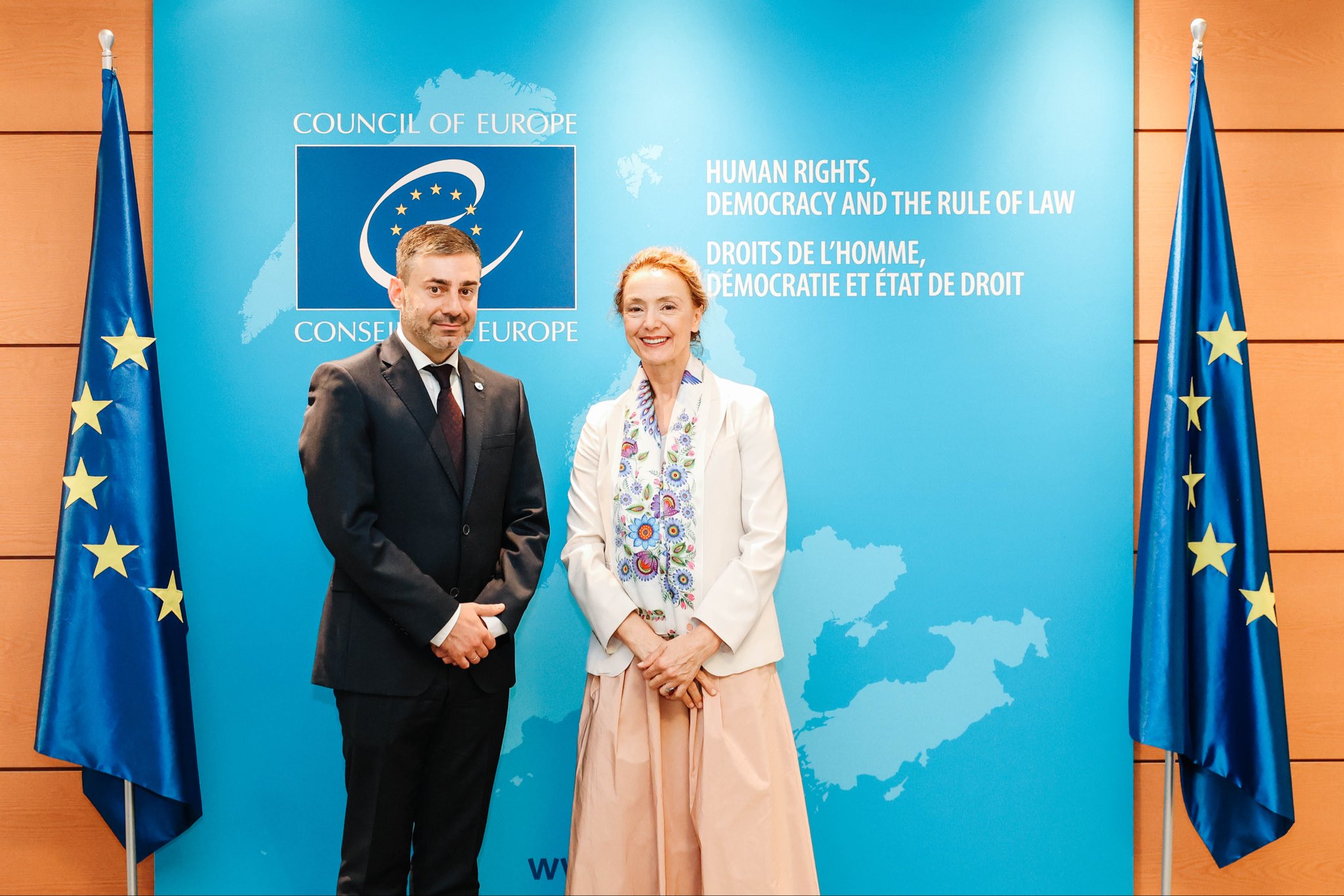 Відбулася зустріч Уповноваженого з Генсеком Ради Європи Марією Пейчинович-Бурич
