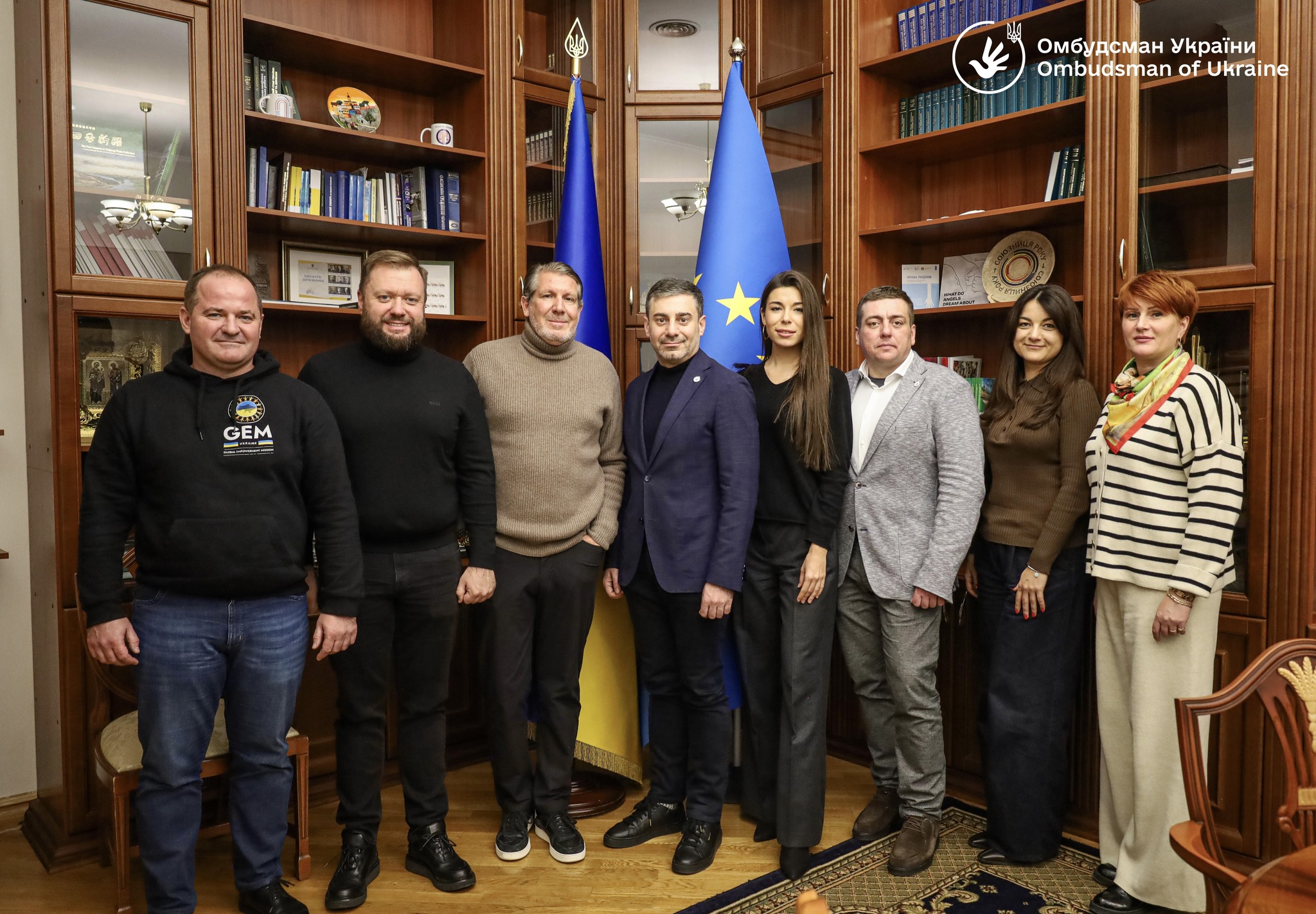 Уповноважений Верховної Ради України з прав людини Дмитро Лубінець зустрівся із засновником фонду Global Empowerment Mission Майклом Каппоні