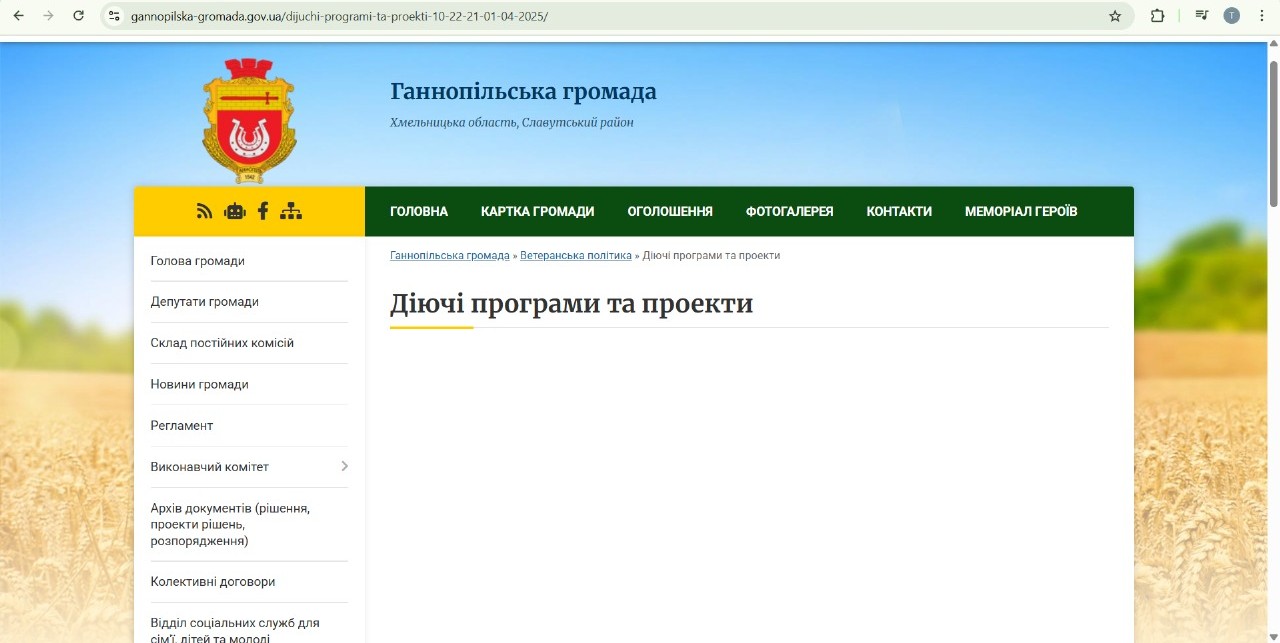Безвиїзна перевірка додержання прав людини і громадянина на звернення та інформацію Ганнопільською сільською радою Хмельницької області